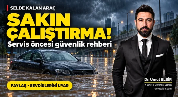 Selde Su Altında Kalan Araç